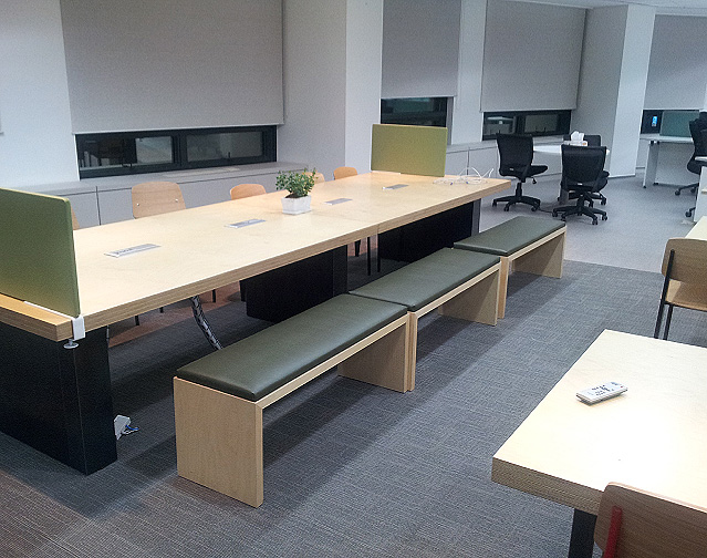 Corporate carpet installation