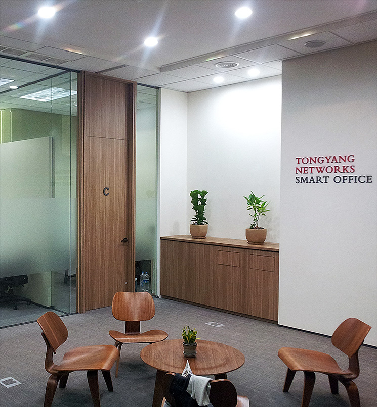 Corporate carpet installation