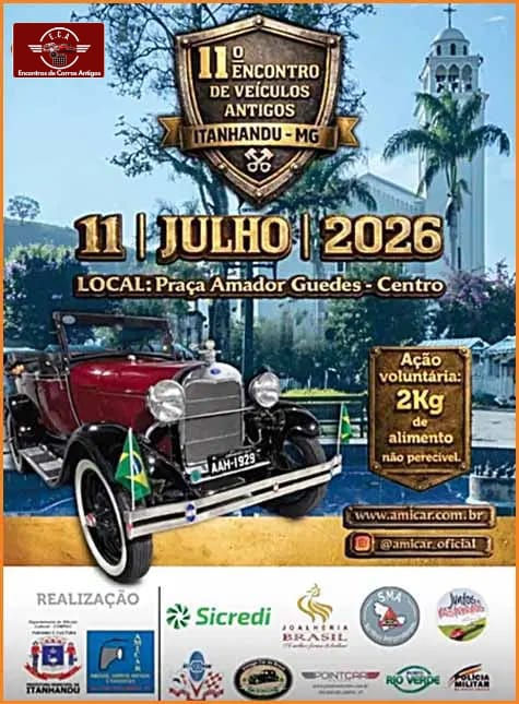11º encontro de veículos antigos - Itanhandu, MG