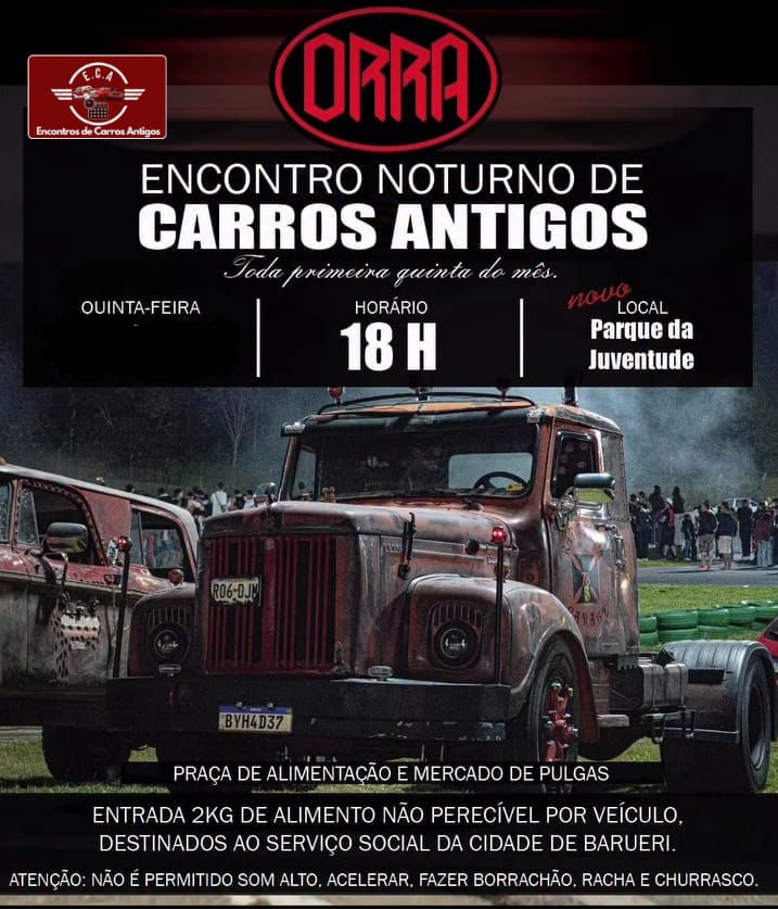 ORRA encontro noturno de carros antigos - Barueri, SP