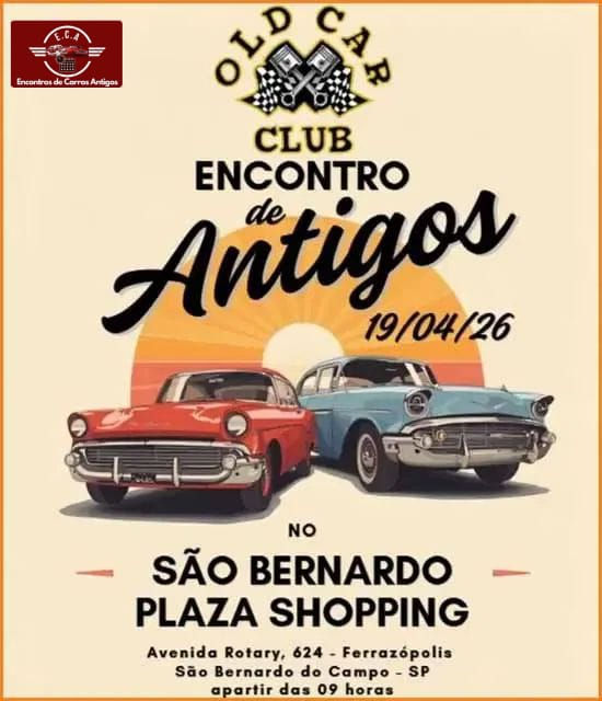 Encontro de antigos Old Car Club - São Bernardo do Campo, SP