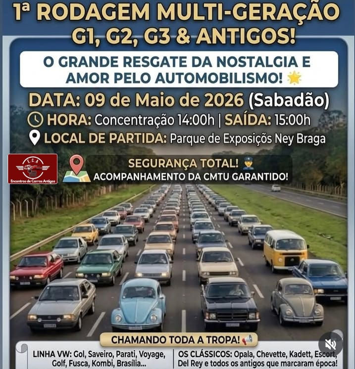 1ª rodagem multi-geração g1, g2, g3 & antigos - Londrina, PR
