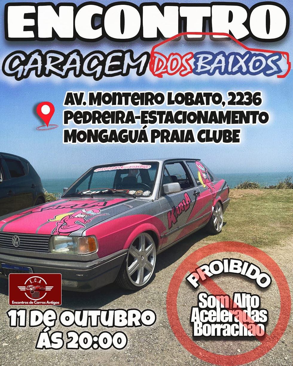 Encontro garagem dos baixos - Mongaguá, SP