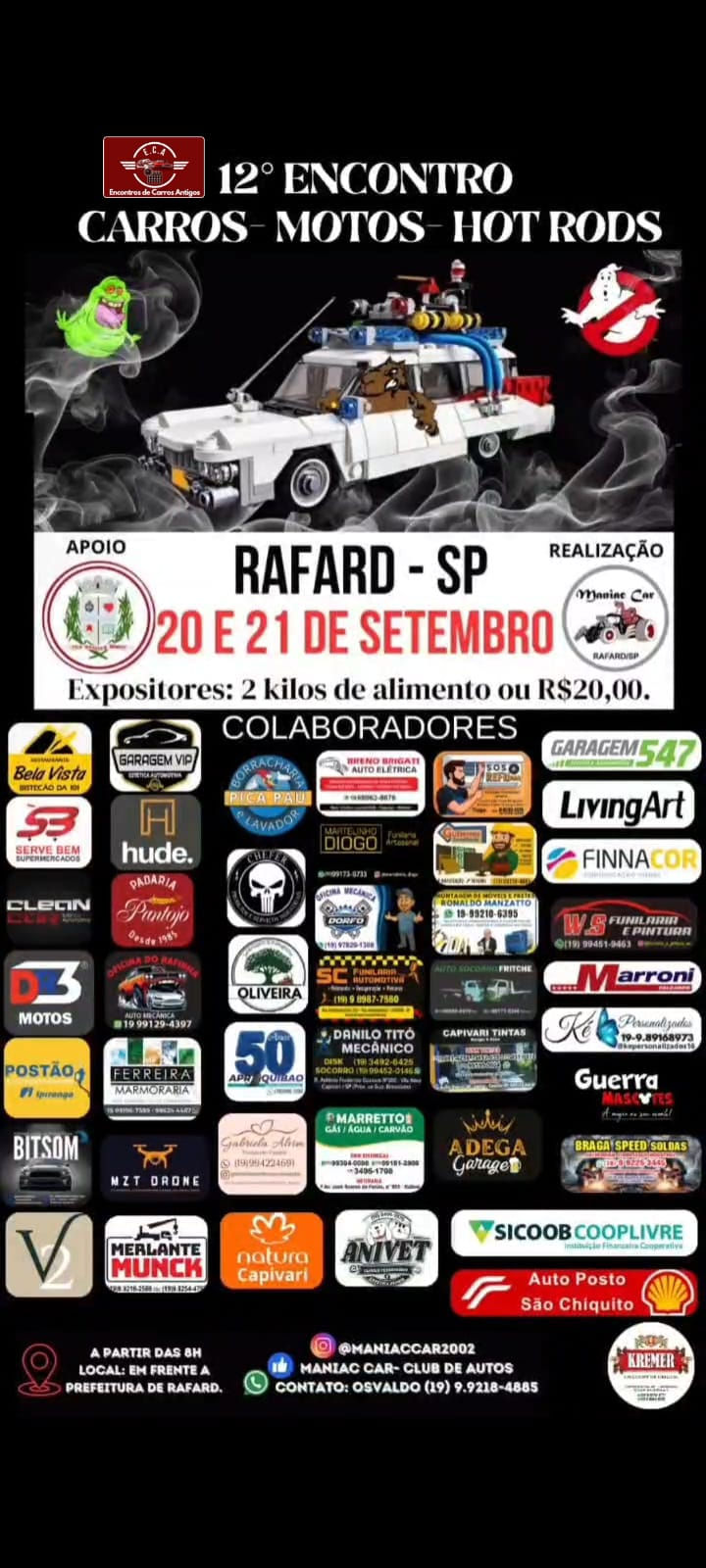 12º encontro de carros, motos e hot rods - Rafard, SP