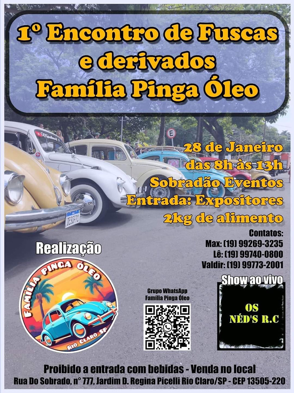 1° Encontro de Fuscas e Derivados Família Pinga Óleo - Rio Claro, SP