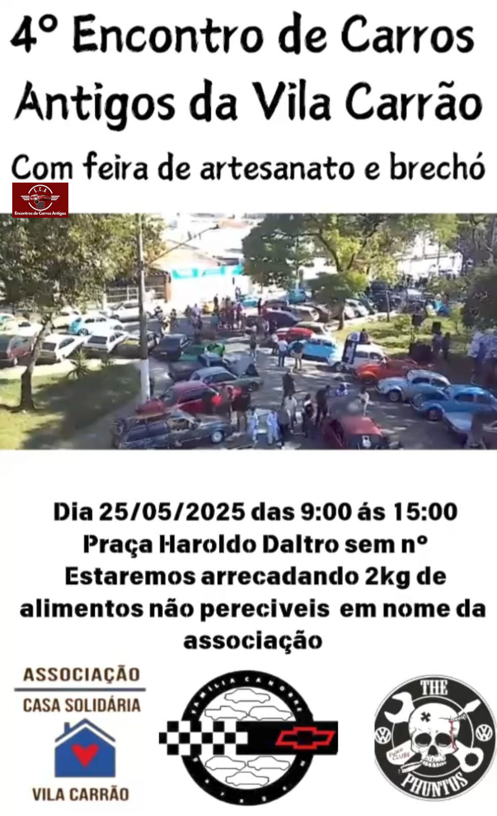 4º encontro de carros antigos com feira de artesanato e brechó - Vila Carrão, SP