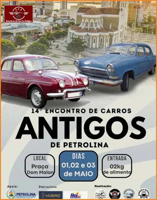 14º encontro de carros antigos de Petrolina - PE