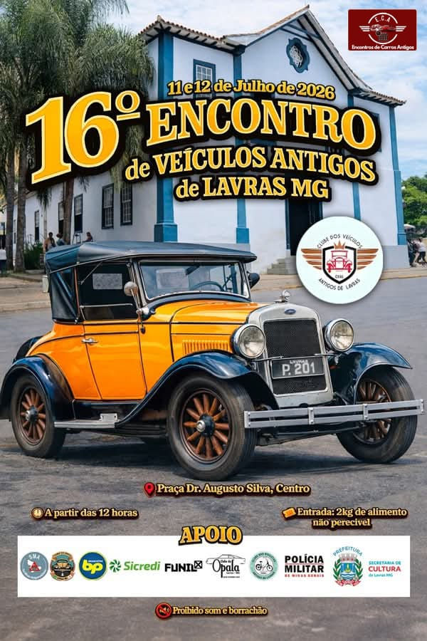 16º encontro anual de veículos antigos de Lavras - MG