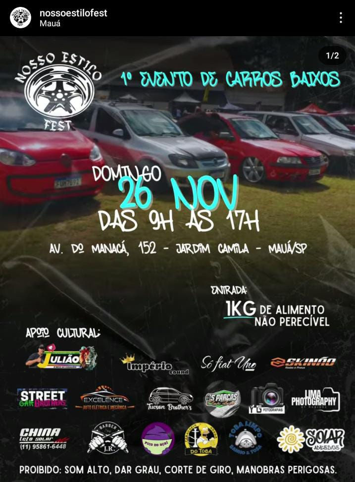 1° Evento de Carros Baixos - Mauá, SP