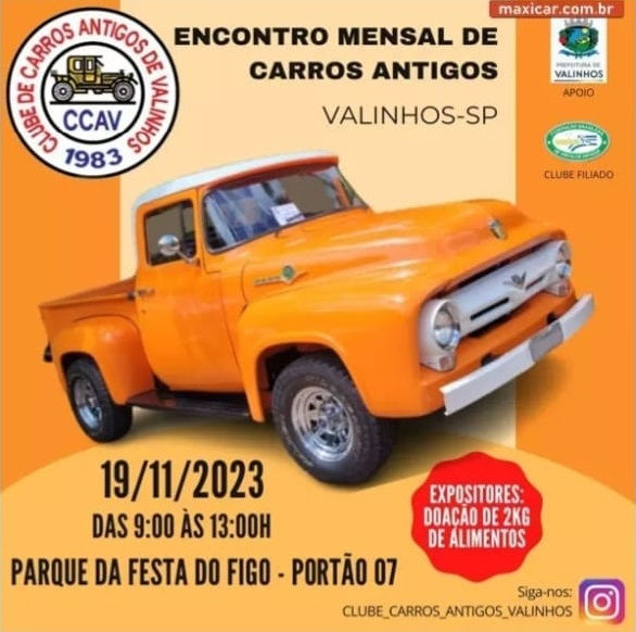 Encontro Mensal de Carros Antigos - Valinhos, SP