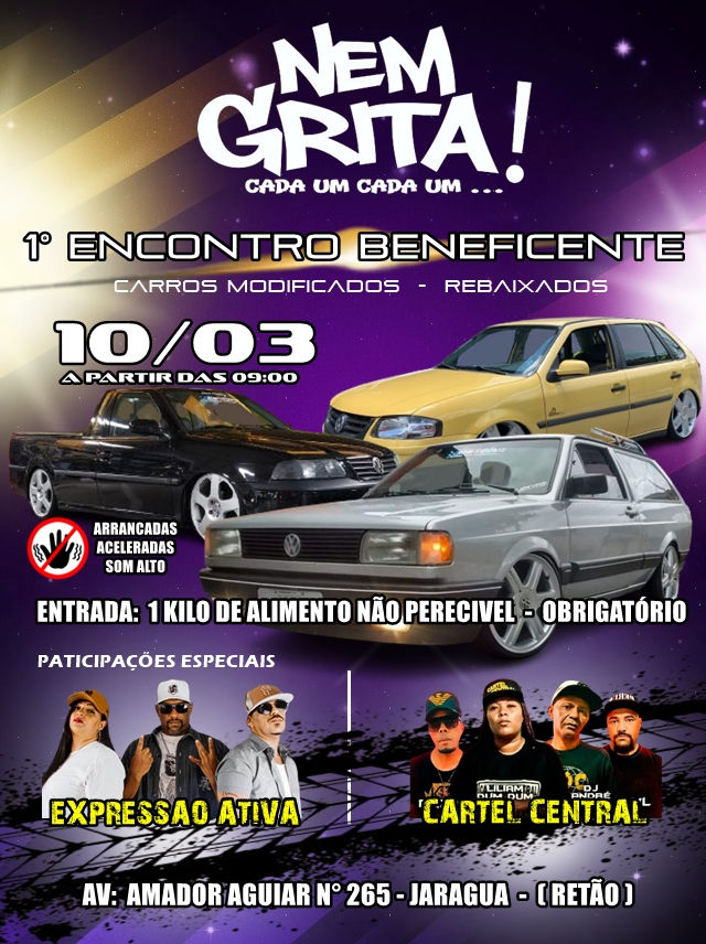 1º Encontro Beneficente Carros Modificados Rebaixados - São Paulo, SP