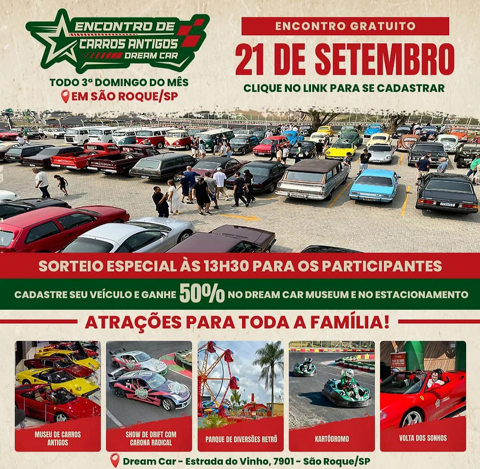 Encontro Mensal Dream Car Museum, São Roque - SP