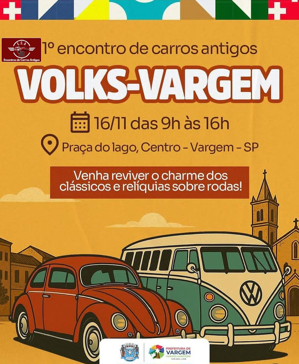 1º encontro de carros antigos Volks-Vargem - Vargem, SP