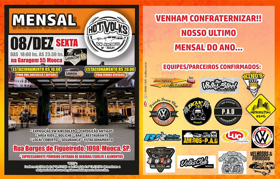Encontro Mensal Hot Volks - Mooca, SP