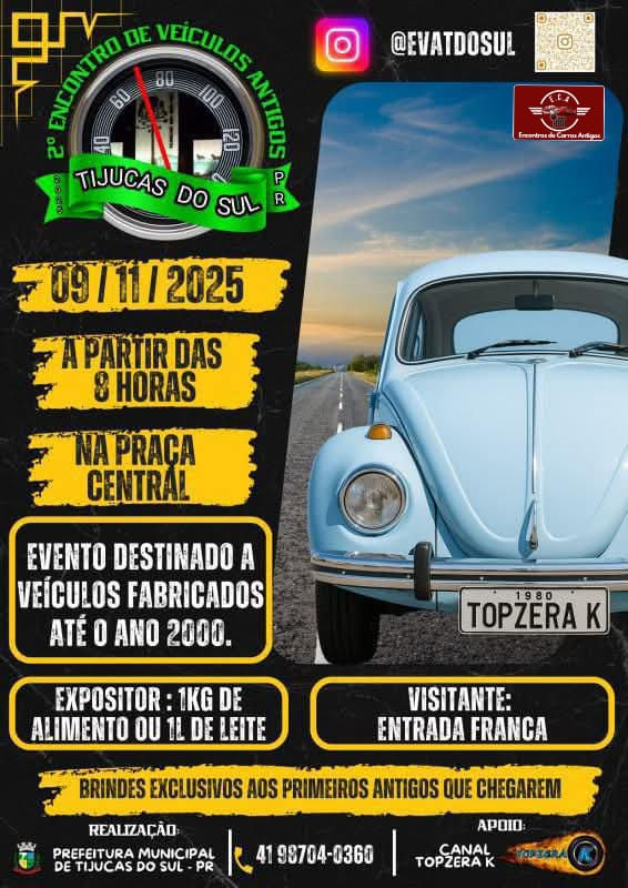 2º encontro de veículos antigos - Tijucas do Sul, PR