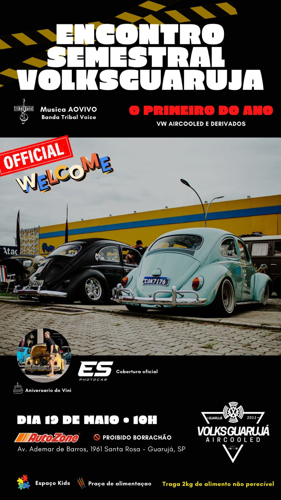 Encontro Semestral Volks Guarujá - SP