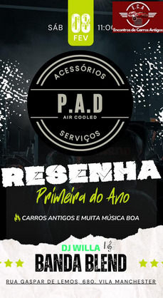 Resenha P.A.D. Air Cooled Primeira do Ano - São Paulo, SP