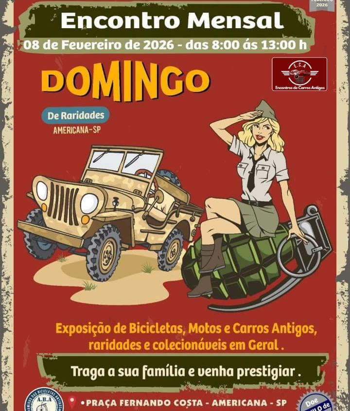 Encontro mensal Domingo de raridades - Americana, SP