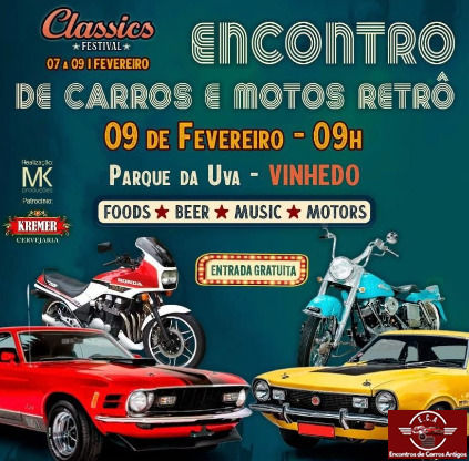 Encontro de carros e motos retrô - Vinhedo, SP