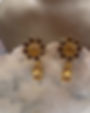 Thumbnail: “Sol” Grounded Earrings (Raw citrine  flower centre) 