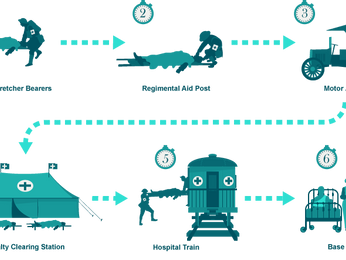 La Medicina durante la prima guerra mondiale .