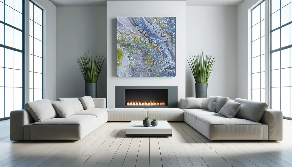 Thumbnail: Образец интерьера с   принтом картины