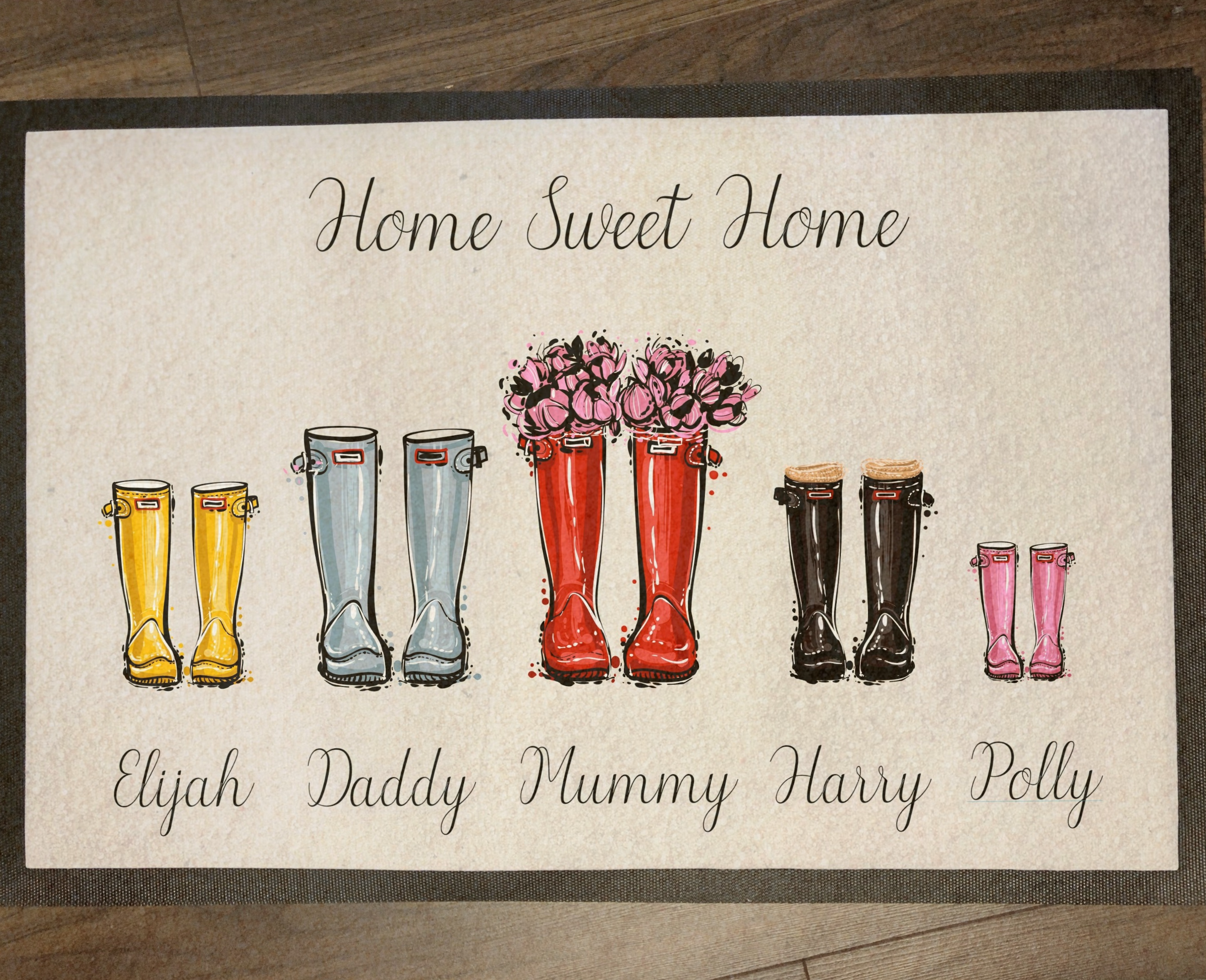 Personalised Welly Mat