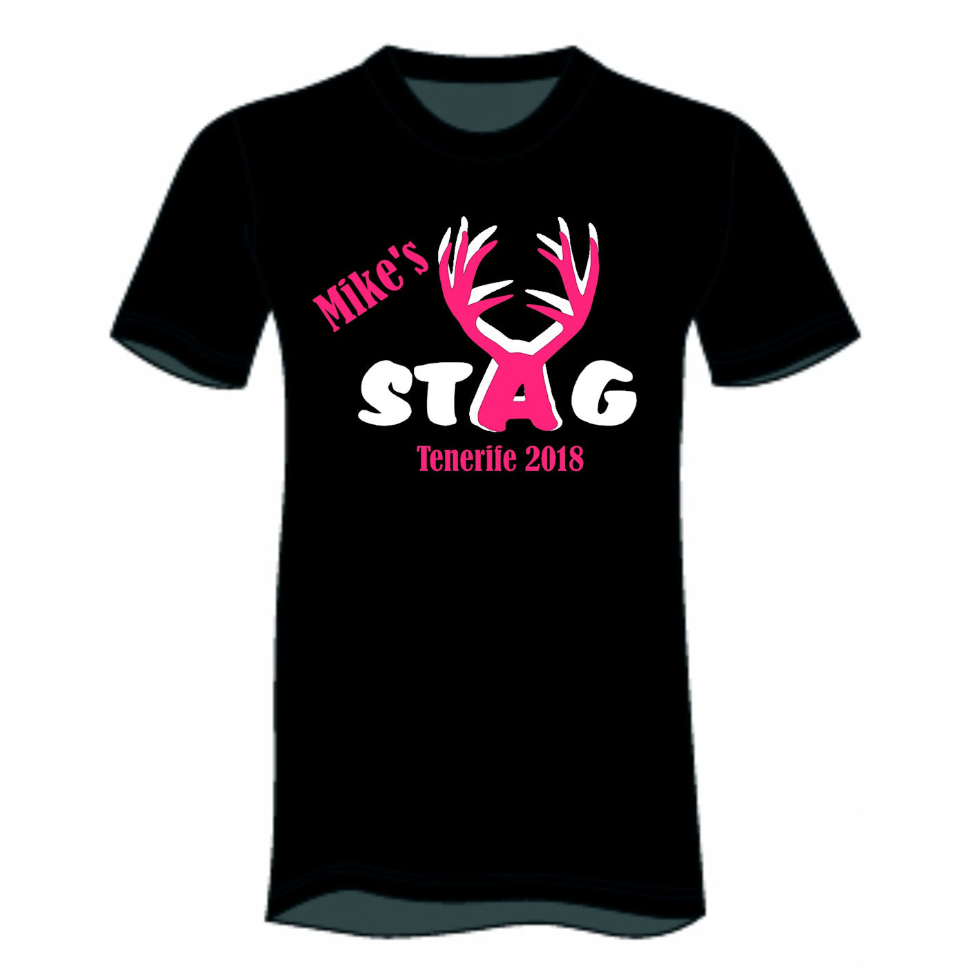 Personalised Stag Horns Stag T-Shirt