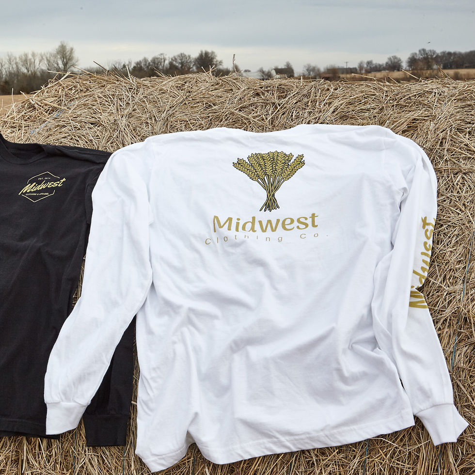 Thumbnail: Long Sleeve Wheat Logo T-Shirt