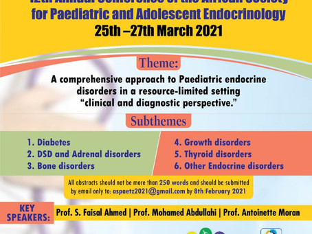 12th Annual Confrence of The African Society for Paediatric and Adolescent Endocrinology