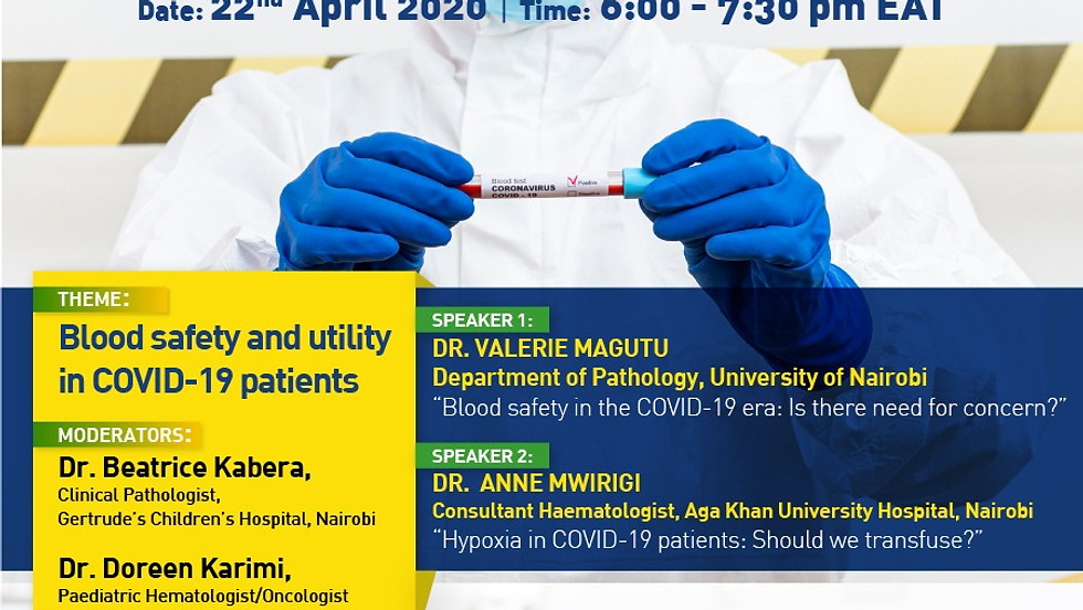 Blood safety and utility in COVID -19 patients