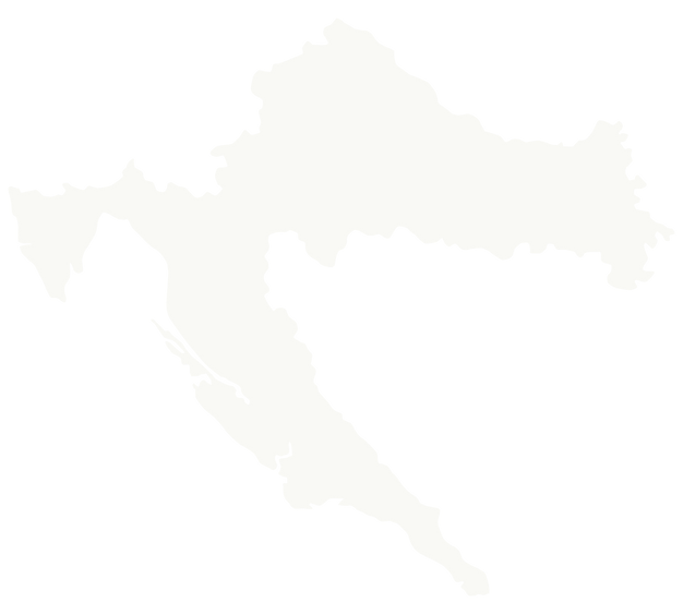 kroatië map