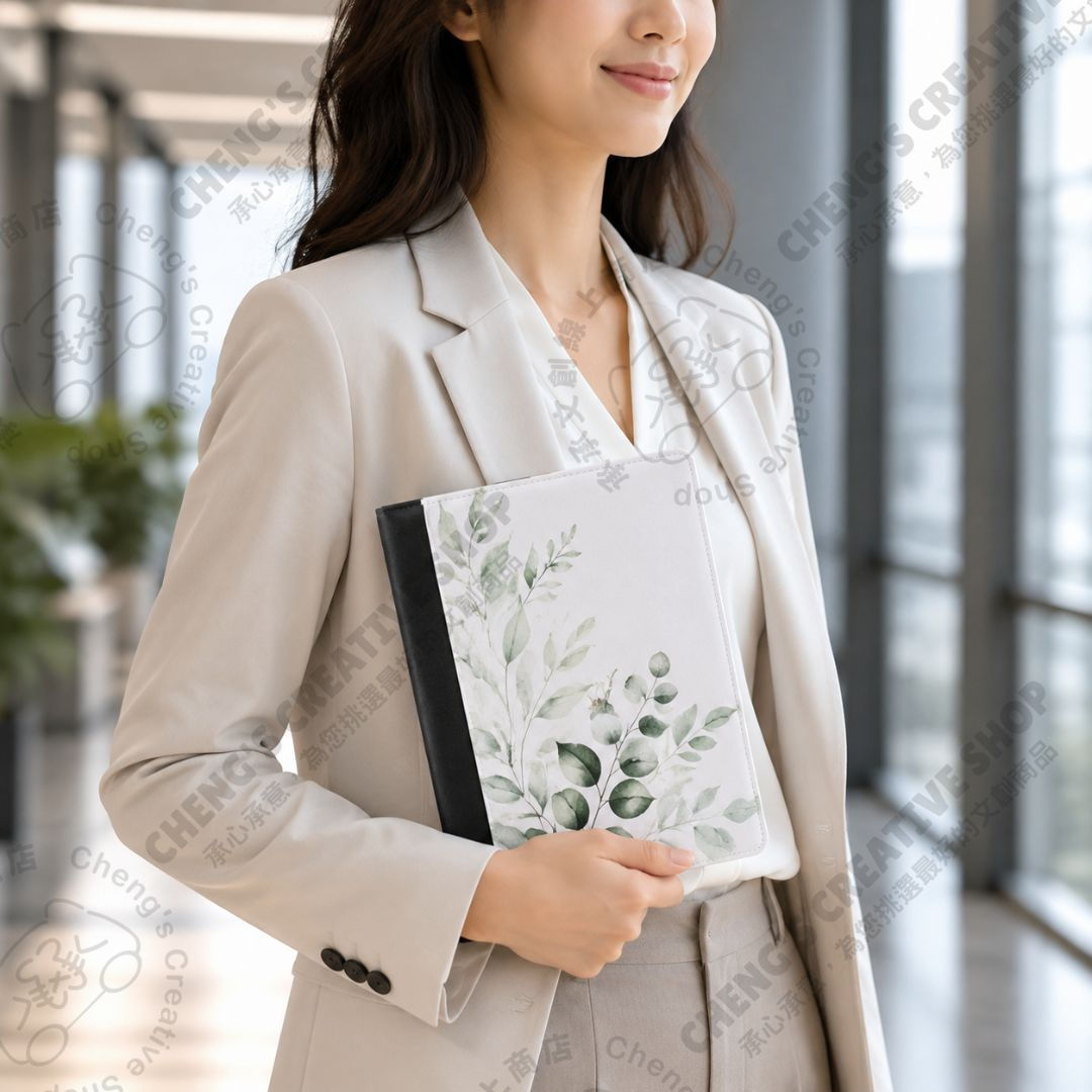 女性手持熱昇華A5多功能筆記本情境