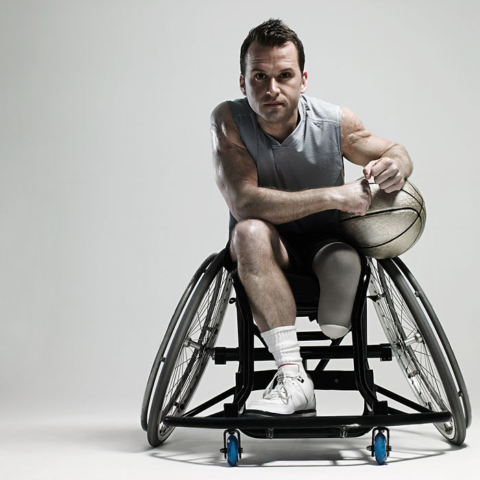 Basketball Player on Wheenchair