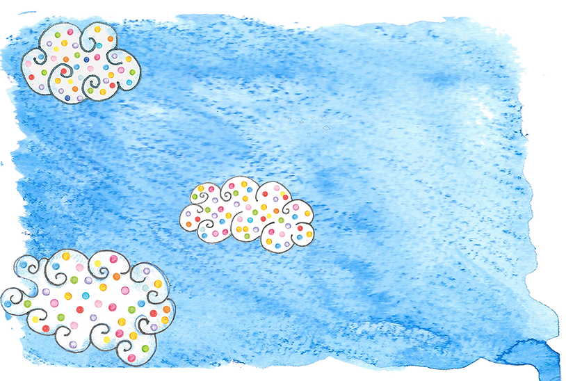 BACKGROUND Sky Polkadot Clouds Rectangle