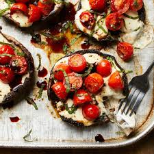 caprese stuffed mushrooms