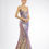 Thumbnail: Fitted Iridescent Sequin Gown