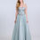 Thumbnail: Grey Embellished Strapless Tulle Gown