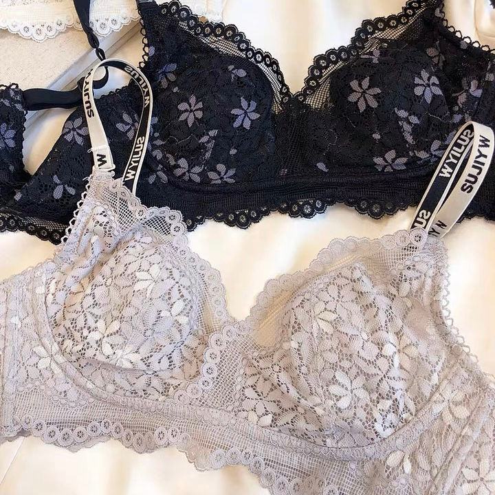 Thumbnail: #ITEM536 薄款別緻蕾絲無鋼圈內衣 