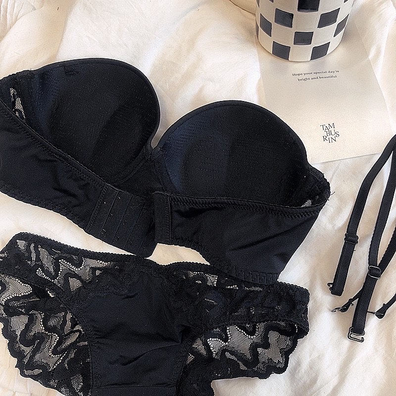 Thumbnail: #ITEM368 花邊蕾絲軟鋼圈內衣套裝