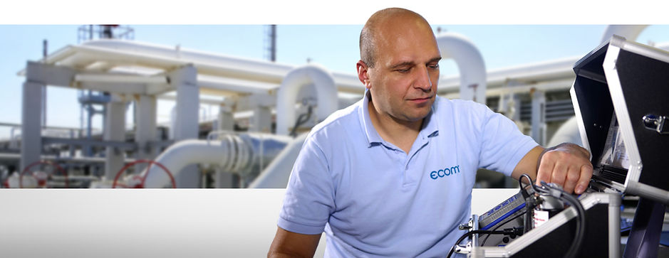 Using ECOM emissions analyzer