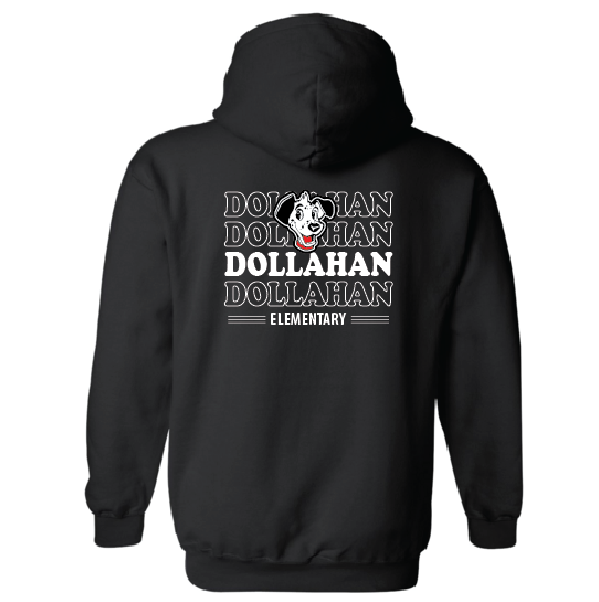 DOLLAHAN YOUTH & ADULT ZIPPER HOODED SWEATSH IRT (ON DEMAND)