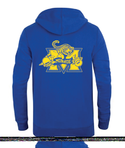 MONROE YOUTH & ADULT ZIPPER HOODED SWEATSHIRT