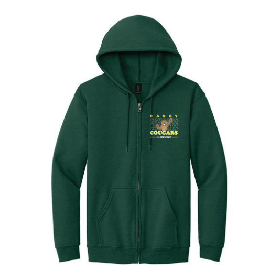 CASEY YOUTH & ADULT ZIPPER HOODED SWEATSHIRT