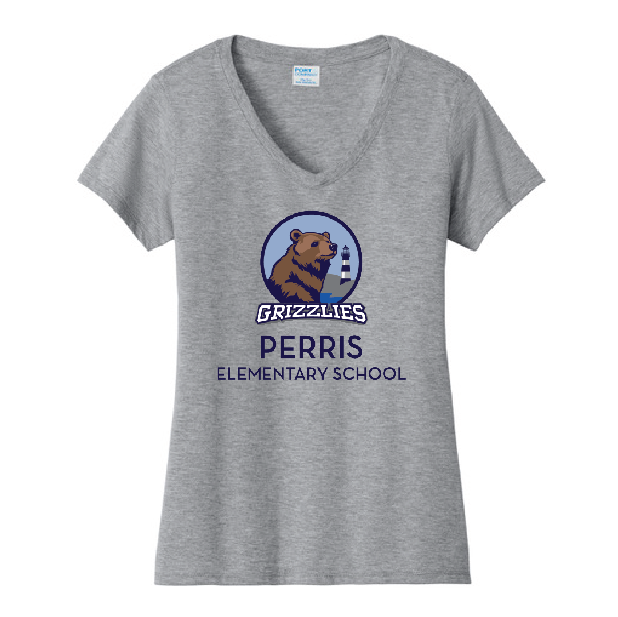 PERRIS LADIES V-NECK TEE SHIRT