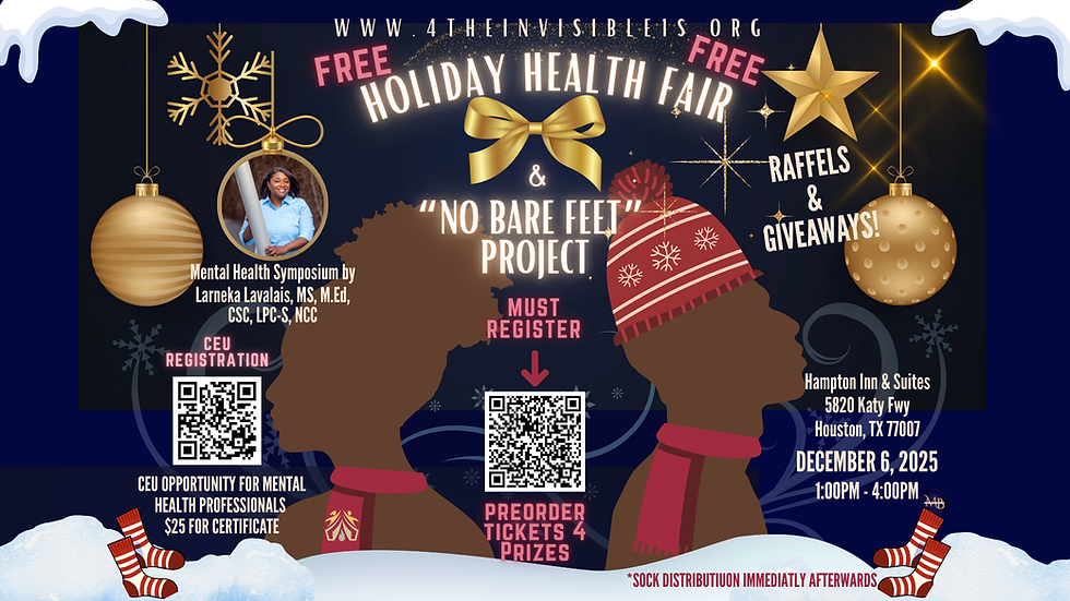 Holiday Health Fair / No Bare Feet Project