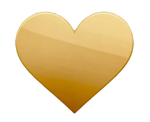Metallic Gold Heart Image