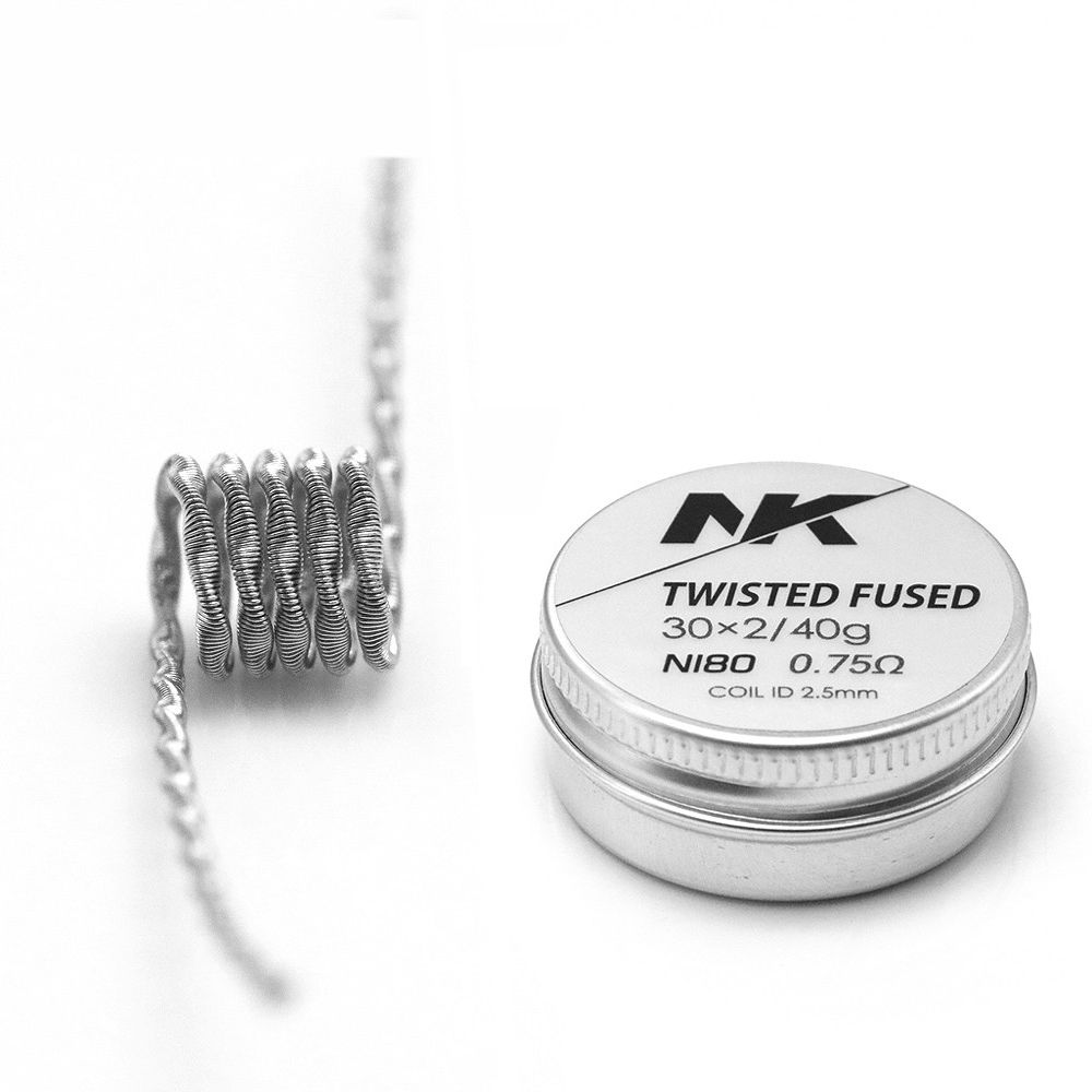 Coil Resistencia Twisted Fused NI80 0.75Ω - NK.