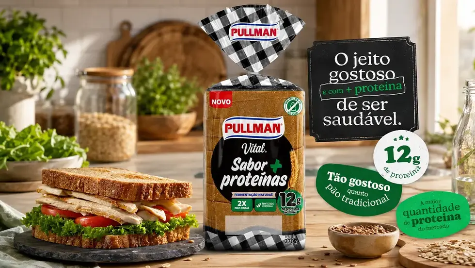 Pullman e Plusvita lançam pão com 12g de proteína e surpreendem o mercado food