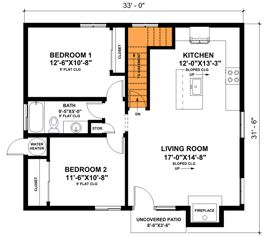 Miniatura: 87m2 Plan 420091WNT